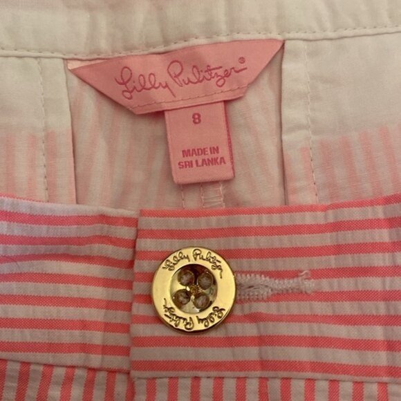 Lilly Pulitzer Women’s Seersucker‎ Callahan Party Shorts - Picture 2 of 5